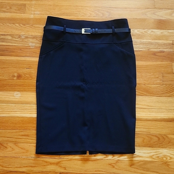 Leyva's black stretch pencil skirt women's size large - Picture 1 of 6